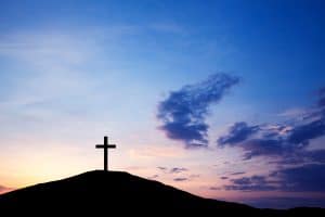 Cross on a hill