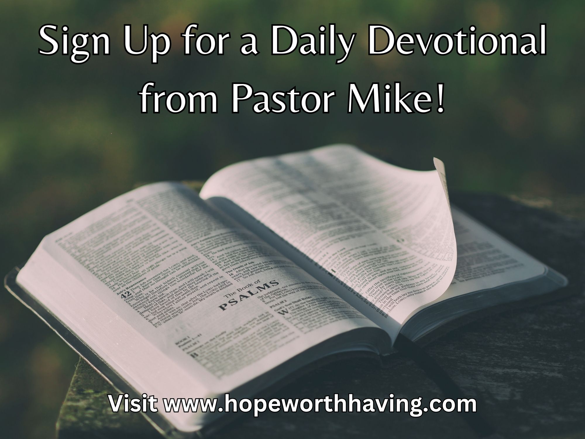 Sign Up for a Daily Devotional!