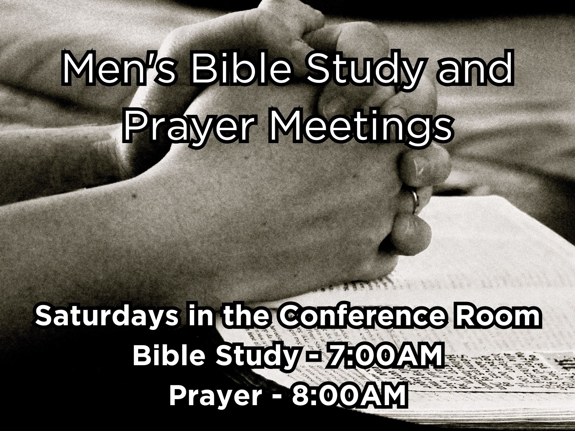 Mens Bible Study and Prayer Meetings (1)