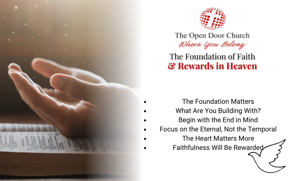 The Foundation of Faith & Rewards in Heaven Infographic
