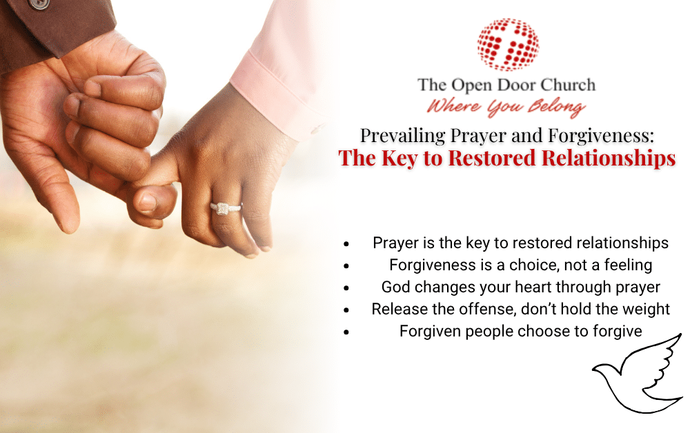 The Key to Restored Relationships Infographic